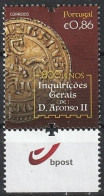 Portugal, 2020 - Inquirições Gerais De D. Afonso II, €0,86 -|- Mundifil - 5264 - Usados