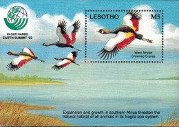 MDB-BK8-324 MINT ¤ LESOTHO 1992 BLOCK ¤ OISEAUX - BIRDS - VÖGEL - BIRDS OF THE WORLD - - Pelícanos