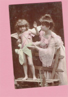 XB1120  JEUNE FILLE  FILLETTE , ENFANT, GIRL ,  FAMOUS LITTLE TRAUT GIRL AS CUPID RPPC - Portraits