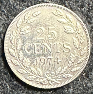 Liberia 25 Cents 1974 (PROOF) - Liberia