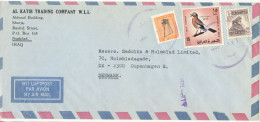 Iraq Air Mail Cover Sent To Denmark 1976 - Iraq