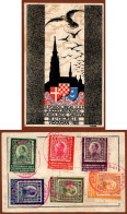 YUGOSLAVIA-CROATIA, OSIJEK, VIDOVDAN, FALCONS' MEETING In LATIN&CYRILLIC 1921 RARE!!!!!!!!!!!! - Cartas & Documentos