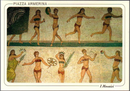 # Cartolina - Piazza Armerina - I Mosaici: Ragazze In Bikini - Nuova - Enna