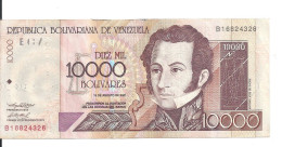 VENEZUELA 10000 BOLIVARES 2001 VF P 85 B - Venezuela