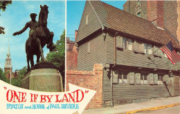 ETATS-UNIS - Boston - Paul Revere Statue And Home - Colorisé - Carte Postale - Boston