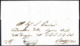 Cover 1843, Lettera Da Padova Il 6.7 Per Venezia Con Annullo Di Servizio "I: R: STRADA FERRATA " - Lombardo-Vénétie