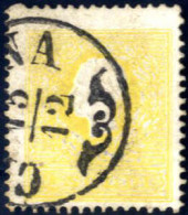 O 1858, 2 S Giallo I° Tipo, Annullato, Firmato AD Und Oliva, Cert. Matl, Sass. 23 - Lombardije-Venetië