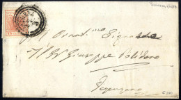 Cover "PESCHIERA 7 / 3", Annullo C3 Su 15 Cent. Rosa Su Lettera Per Verona (Sass. 5 - 4P.) - Lombardije-Venetië