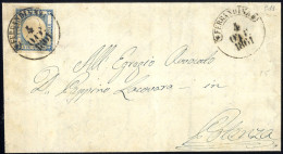 Cover 1861, Lettera Del 4.10.1861 Da Ferrandina A Potenza, Affrancata Con Province Napoletane 2 Grana Azzurro, Grandi Ma - Naples