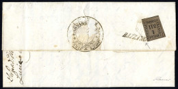 Cover 1859, Lettera Completa Del Testo Del 27.9.1859 Da Bologna A Bazzano, Porto Assegnato "1" Baj., Affrancata Al Verso - Romagna