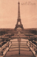 FRANCE - Paris - La Tour Eiffel Vue Du Trocadéro - Carte Postale Ancienne - Eiffelturm