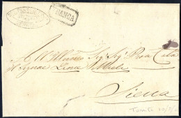 Cover STRADA FERRATA CENTRALE TOSCANA, STAZIONE DI TORRITA, Lettera Del 10.7.1861 Per Siena Con In Bollo Ovale "STR.FERR - Tuscany