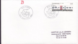 Denmark Sonderstempel RØNNE Bornholm 1841-1991 Cover Brief Lettre IC 3 Train Zug Stamp - Lettres & Documents