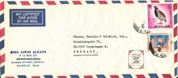 Iraq Air Mail Cover Sent To Denmark 1969 Topic Stamps - Iraq