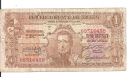 URUGUAY 1 PESO 1939 VG+ P 35 B - Uruguay