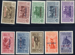 ** 1932, Garibaldi, Serie Completa 10 Valori Nuovi Con Gomma Integra (i Due Alti Valori Con Macchie Di Ruggine), Sass. 3 - Castelrosso