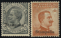 ** 1921/22, Stampalia, 2 Val. (S. 10-11) - Egée