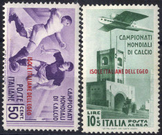 * 1934, Calcio, 9 Valori (Sass. 75-A37 / 920,-) - Aegean