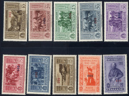 ** 1932, Coo Garibaldi, Serie Completa 10 Valori Nuovi Con Gomma Integra, Sass. 17-26 - Ägäis