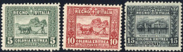 ** 1910/14, Soggetti Africani, Serie 3 Valori (manca Il 25 C.), Nuovi Con Gomma Integra, Sass. 142-143 - Eritrea