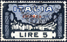 O 1923, Soprastampati, 5L Soprastampato "Eritrea", Usato E Linguellato, Sass. 70 - Erythrée
