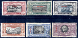 * 1924, Manzoni, La Serie Con Soprastampa Rossa "ERITREA", Nuova Con Gomma Originale, 30 C., 50 C. E 1 L. Con Qualche Di - Eritrea