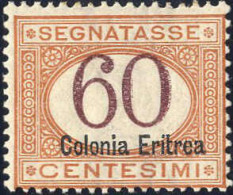 ** 1926, Soprastampa In Basso, 60 C. Arancio E Bruno, Nuovo Con Gomma Integra, Sass. 25 - Eritrea