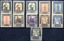 * 1921, Pittorica, Serie Mancante Di Tre Valori, Nuovi (Sass. 21-23+25+27-29+31-32 / 710,-) - Libia