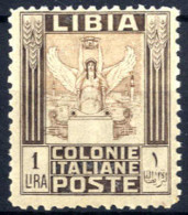 ** 1926, Pittorica 1 Lira, Integra, Sass. 65 / 1.250,- - Libya