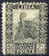 ** 1926, Pittorica 50 Cent., Gomma Integra, Ma Sopra Leggermente Ingiallita, Sass. 64 / 2.750,- - Libya