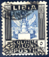 O 1937, "Pittorica" 5 L. Nero E Azzurro, Dent. 11, Usato, Ben Centrato (Sass. 144, € 650). - Libye