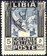 O 1940, 5L Dent.14, Usato E Linguellato, Sass. 163 - Libia