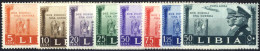 ** 1941, Serie Completa Di 7 Valori + 50cent Posta Aerea, Gomma Originale Integra, Sass. 171-77 / A45 - Libya