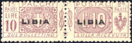 ** 1915/24, Pacchi Postali, 10L Lilla Nuovo Con Gomma Integra Originale, Sass.10 - Libyen
