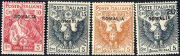 ** 1916, Croce Rossa, Serie Completa 4 Valori Nuovi Con Gomma Integra, Sass. 19-22 - Somalia