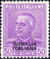 * 1930, 50 Cent Lilla Soprastampato "Somalia Italiana", Gomma Originale Con Tracce Di Linguella, Discreta Centratura, Sa - Somalie