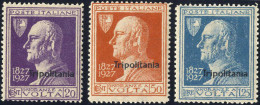 ** 1927, Volta, Serie Completa 3 Valori Nuovi Con Gomma Integra, Sass. 43-45 - Tripolitaine