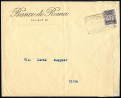 Cover 1931, "Recapito Autorizzato", 10 Cent. Bruno Rossastro Su Lettera Del Banco Di Roma - Filiale Di Tripoli Per Cittá - Tripolitaine