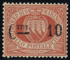 ** 1892, "i Capovolta" Pos. 18 Del Foglio, Firm. Caffaz (S. 10o / 350,-) - Other & Unclassified