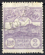 O 1903, 2 L. Violetto, Qualche Dente Leggermente Accorciato, Sass. 44 / 550 - Other & Unclassified