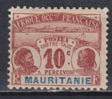 Timbre Taxe Neuf* De Mauritanie De 1906 N°10 MH - Neufs