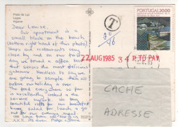 Timbre , Stamp  " 5 Siècles D' Azulejo En Portugal " Sur CP , Carte , Postcard Du 13/08/85 ( Taxe ) - Cartas & Documentos