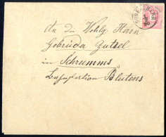 Cover "DOBERSBERG 1 / 9 / 90", Einkreisstempel Auf 5 Kr. 1883 Auf Brief Nach Schruns, Pracht (Klein 25P.) - Other & Unclassified