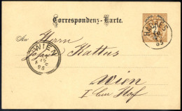 Cover "HADRES 10 / 12 / 85", Einkreisstempel Auf Auf KK 2 Kr. Braun 1883 Nach Wien, Kabinett (Klein 25P.) - Other & Unclassified