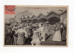 !!! CONGO, CPA DU MARCHE DE BRAZZAVILLE POUR LA SOMME - Storia Postale