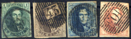 O 1858, Leopold I Komplette Serie 4 Werte II Platte Gestempelt, Mi. 6II-9II - Other & Unclassified