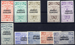 * 1929, Serie 21 Werte, 0,60 Fehlt, Zeitungspaketmarken, Gefalzt, Mi. 20-23,24-41 - Otros & Sin Clasificación