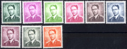 * 1958, Komplette Serie 9 Werte, Gefalzt, Mi. 1126x-1134x - Other & Unclassified