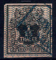 O 1856/57, 1/15 Th / 2 Sgr Mit Weitmaschigem Netzwerk, Mi. 11 - Hanovre