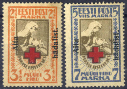 * 1923, Wohlfahrt, 2 Werte Gezähnt, Geprüft (Mi. 46-47A / 120,- U. 67-68B / 300,-) - Estland